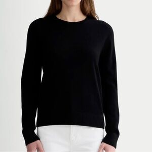 ✨LXRI Pure Cashmere Black Crewneck Sweater Sz M Women